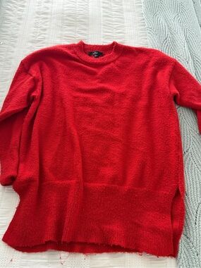 Lulu's Men's Red Crewneck Knit Sweater